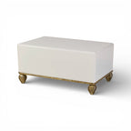Loire Cocktail Table - French Lacquered White W/Gold