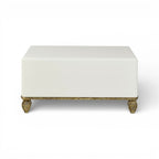Loire Cocktail Table - French Lacquered White W/Gold