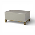 Loire Cocktail Table - French Lacquered Grey W/Gold