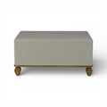 Loire Cocktail Table - French Lacquered Grey W/Gold