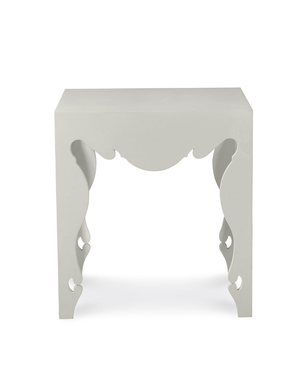 Sven Lamp Table - French White Plaster