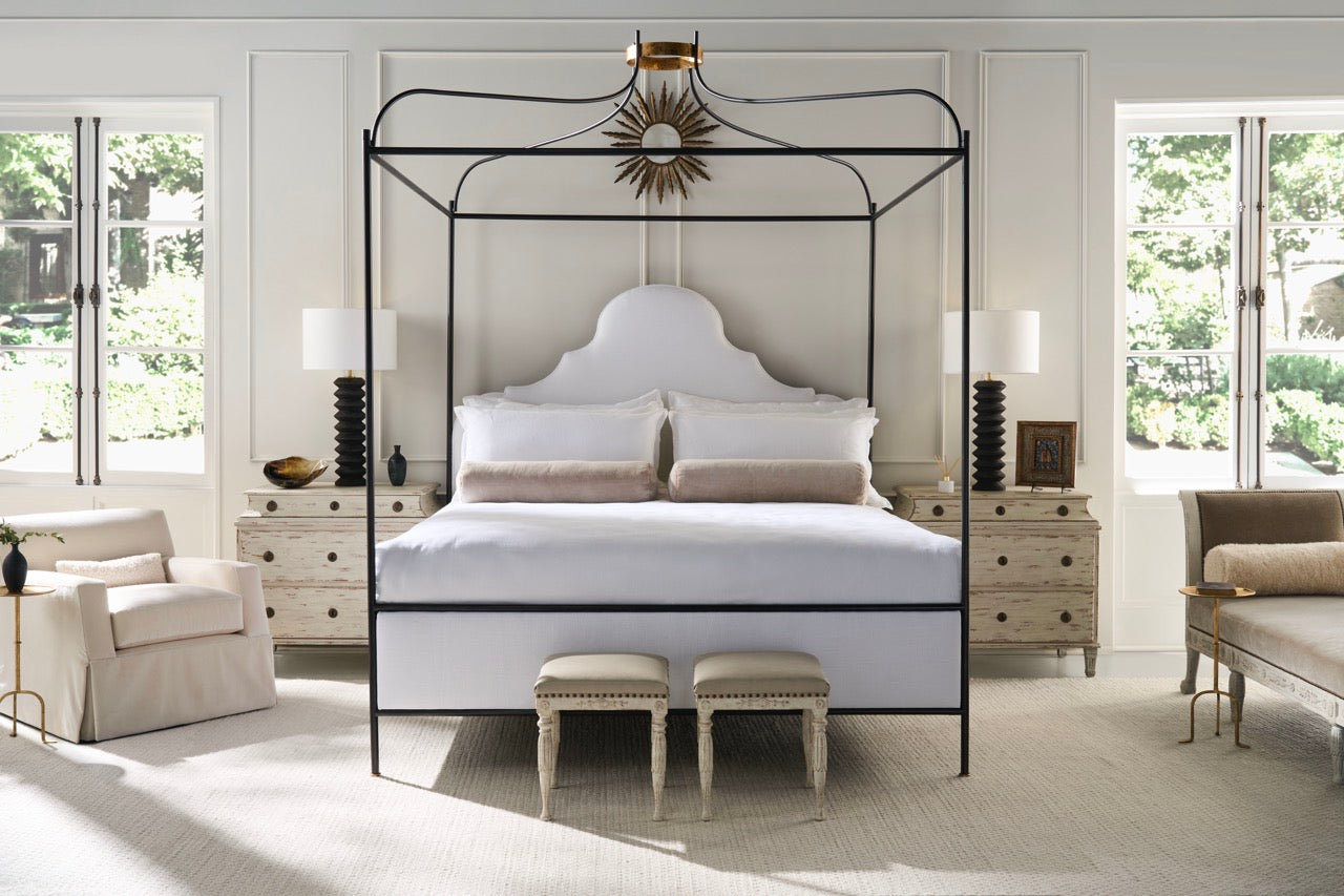 François Skirted Swivel Chair