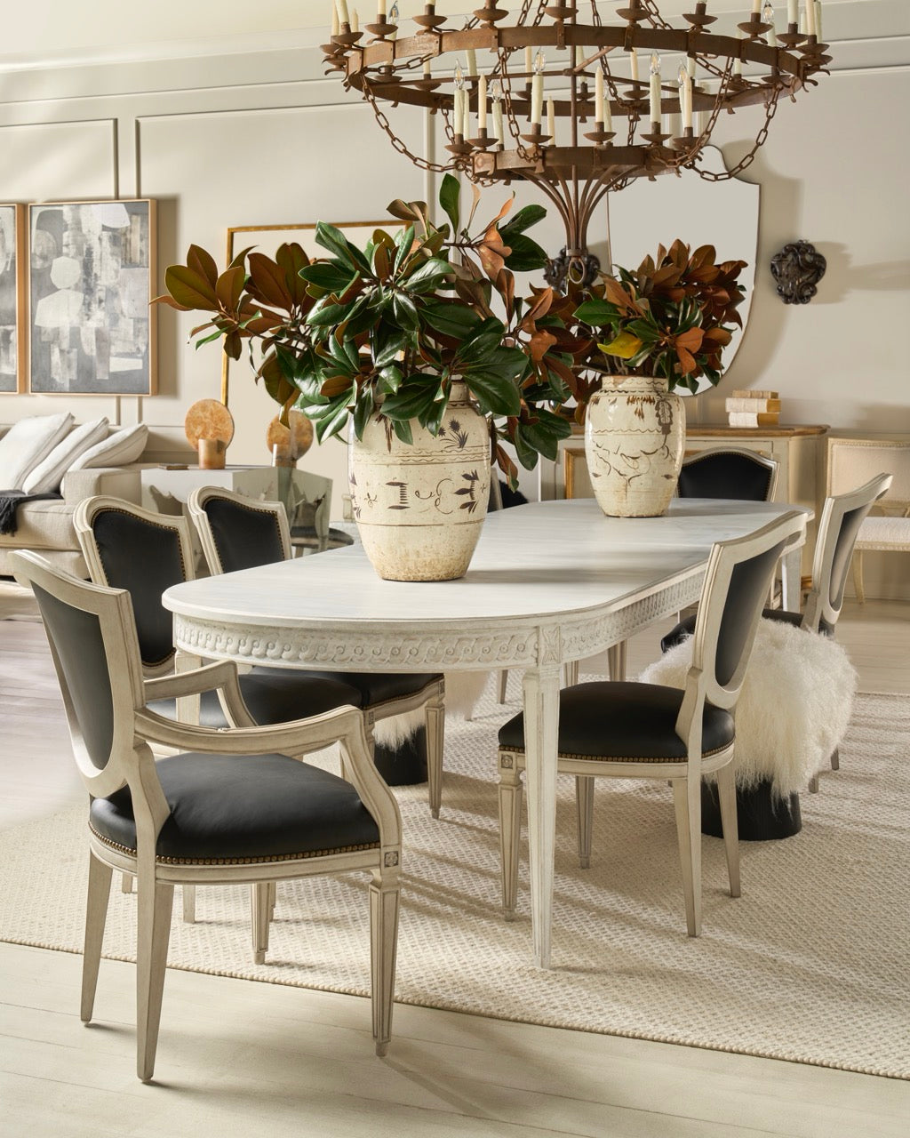 Jean Luc Shield Back Arm Chair