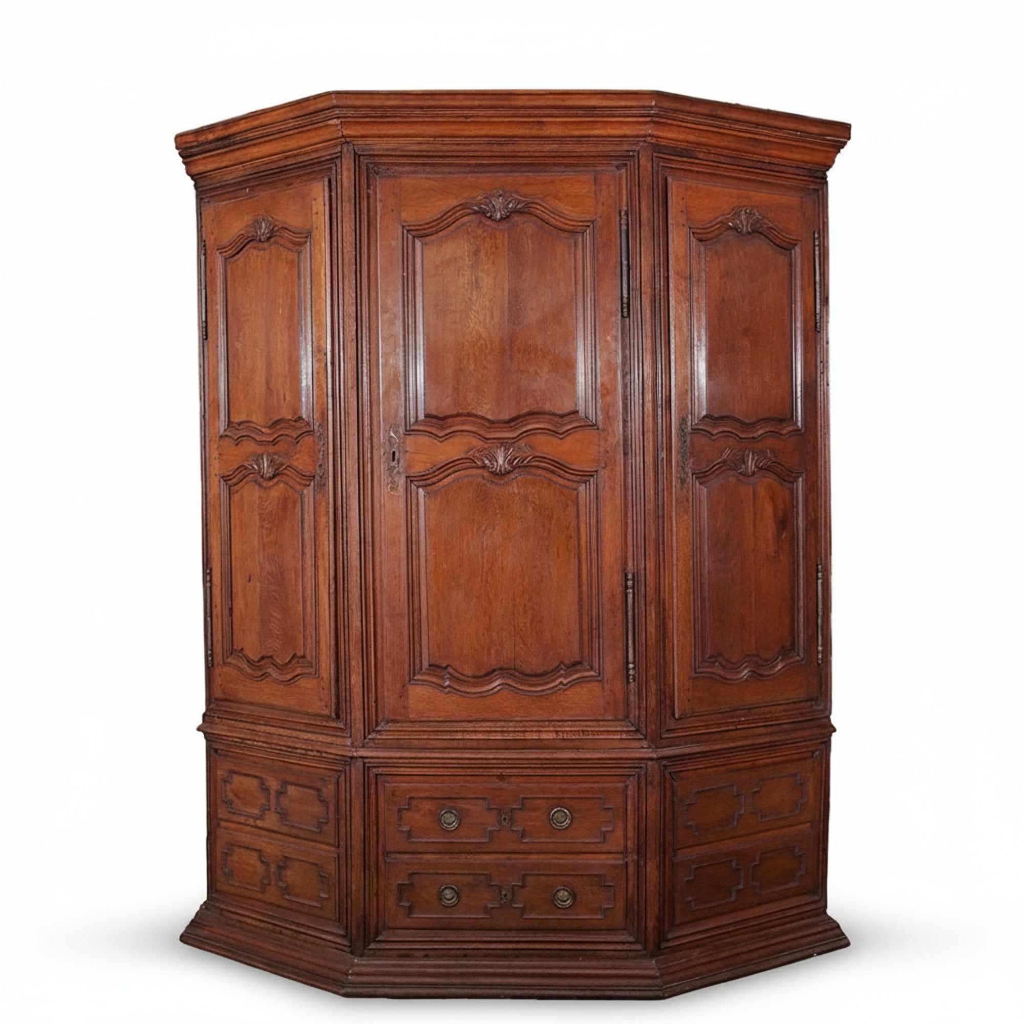 18th Century Louis XIV Corner Cabinet