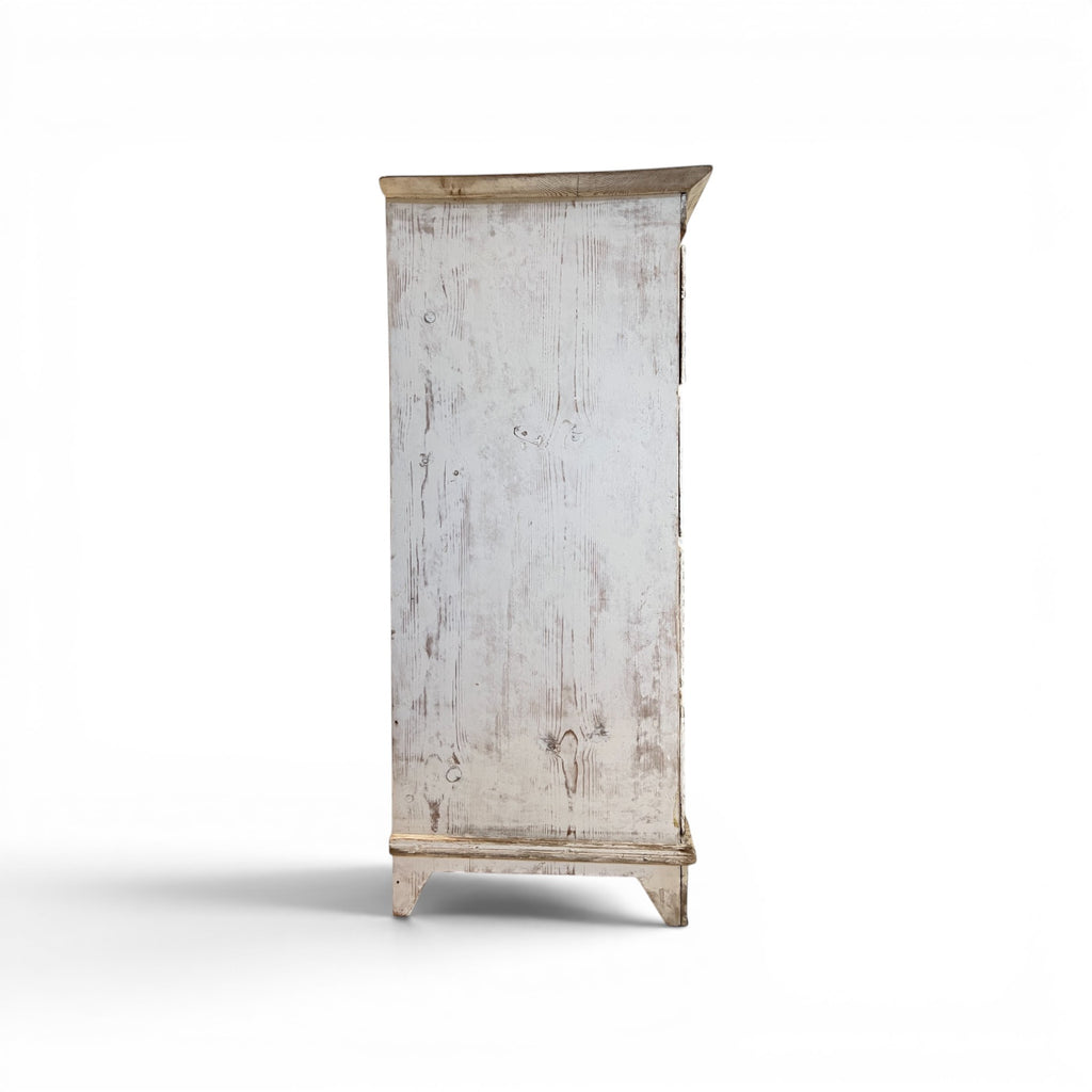 19th Century Swedish Antique Painted Reeded Chest