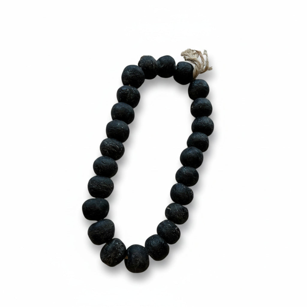 Black Glass Beads