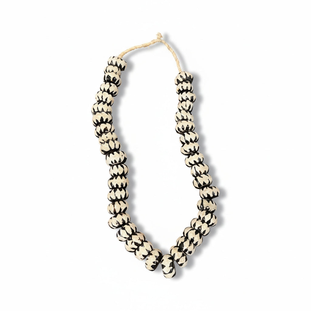 Black & White Bone Beads