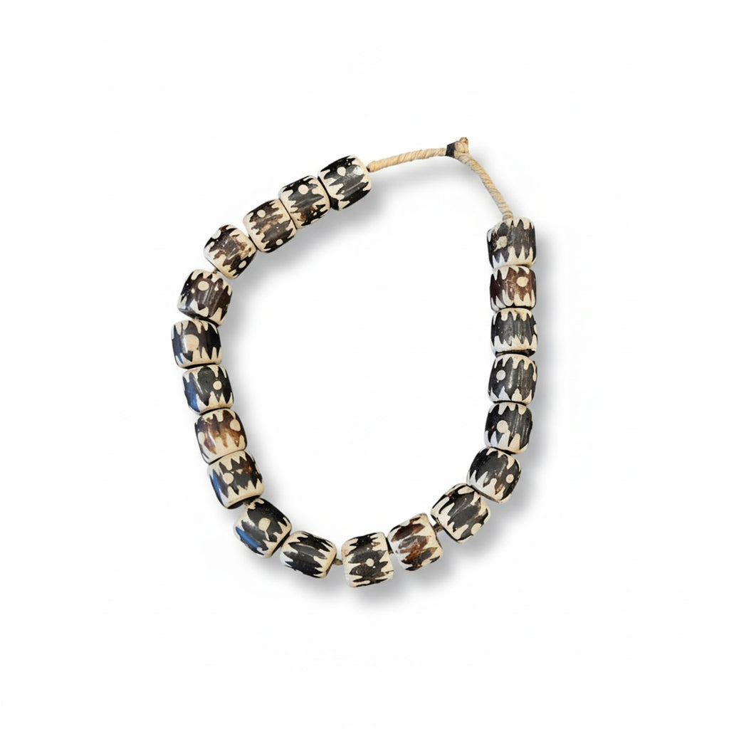 Black & White Bone Beads