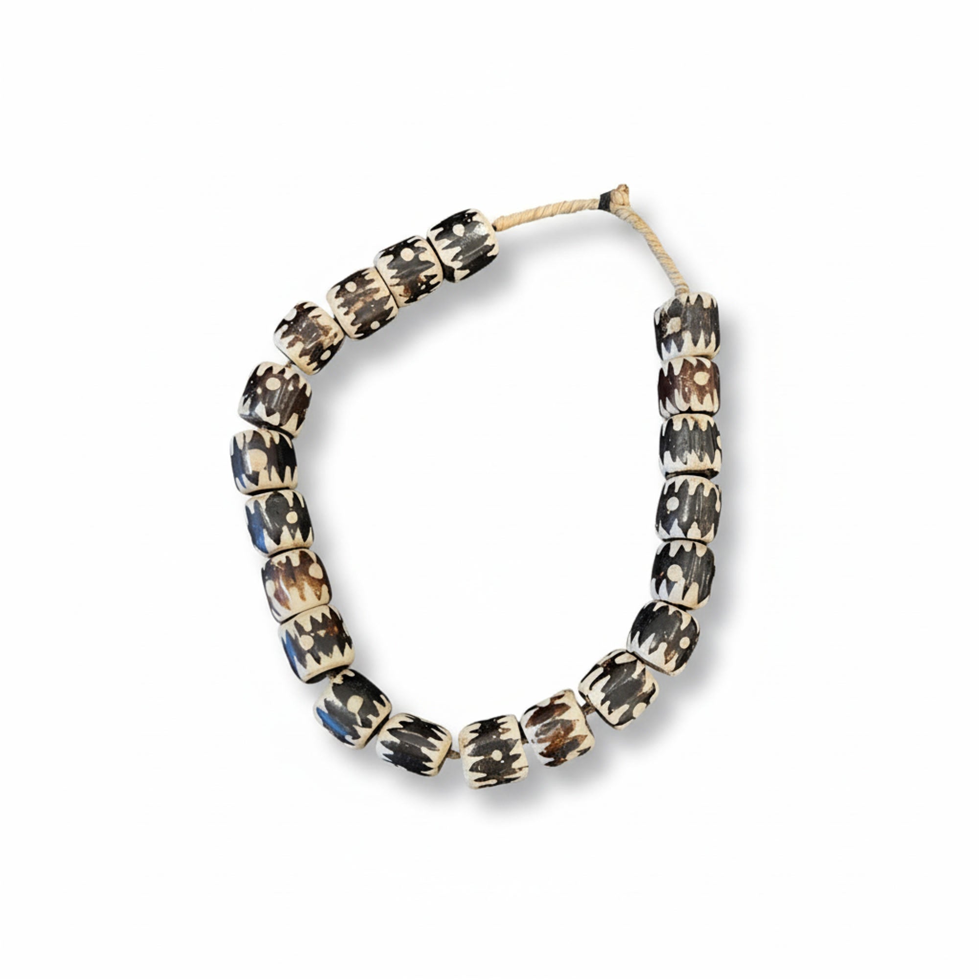 Black & White Bone Beads