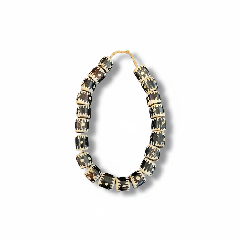 Black & White Bone Beads