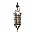 19th Century French Napoleon III Black Iron Antique Lantern