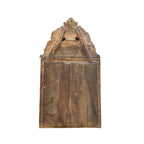 18th Century French Louis XIV Period Gilded & Silvered Wood Mirror with Carved Pediment - Small