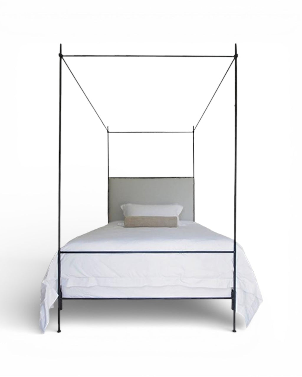 Maison Louis XVI Upholstered Canopy Bed