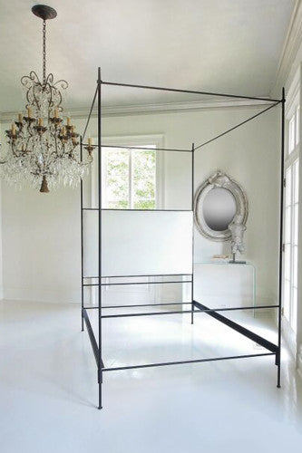 Maison Louis XVI Upholstered Canopy Bed