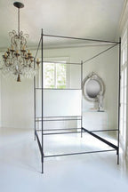 Maison Louis XVI Upholstered Canopy Bed