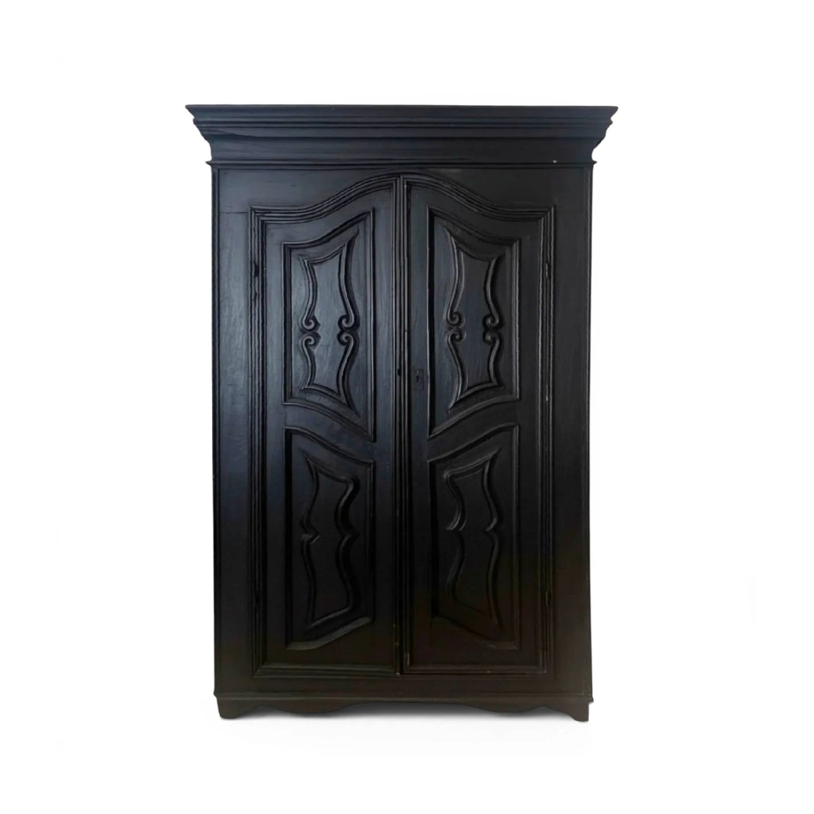 18th Century Italian Black Armoire