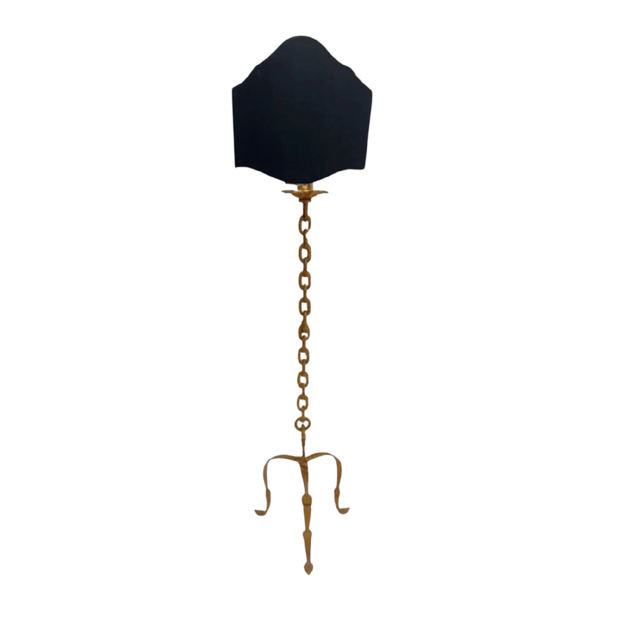 Vintage Chain Gilded Iron Floor Lamp