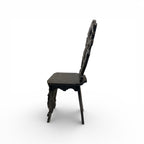 Pair of 19th Century Black Forest Escabell Chairs