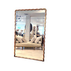 19th Century French Directoire Lg Gilded Scalloped Antique Mirror