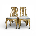 Set of 4 18th Century Italian Gilded Chairs from Lucca