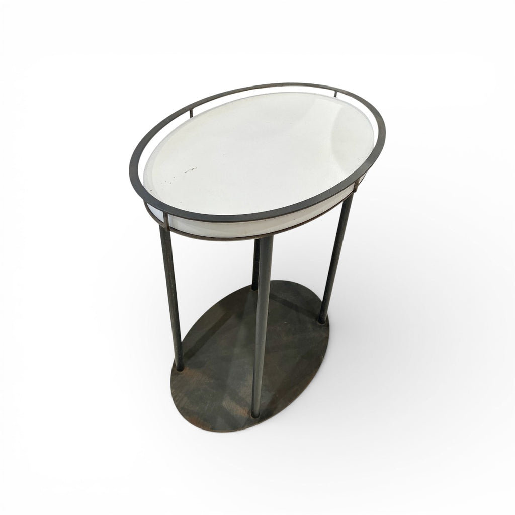 Oval Gallery Drink Table - Large