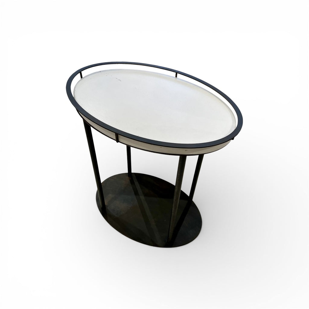 Oval Gallery Drink Table - Large