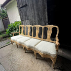18th Century Swedish Rococo Bench