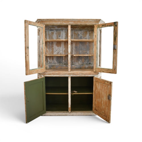 18th Century French Buffet Deux Corps - Original Scraped Patina