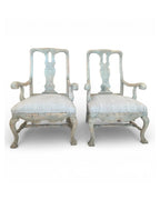 19th Century Swedish Antique Pair of Arm Chairs