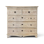 19th Century Swedish Antique Painted Reeded Chest