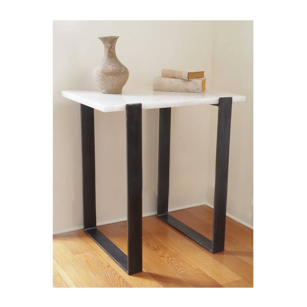 Maison Contemporary Iron Console Table