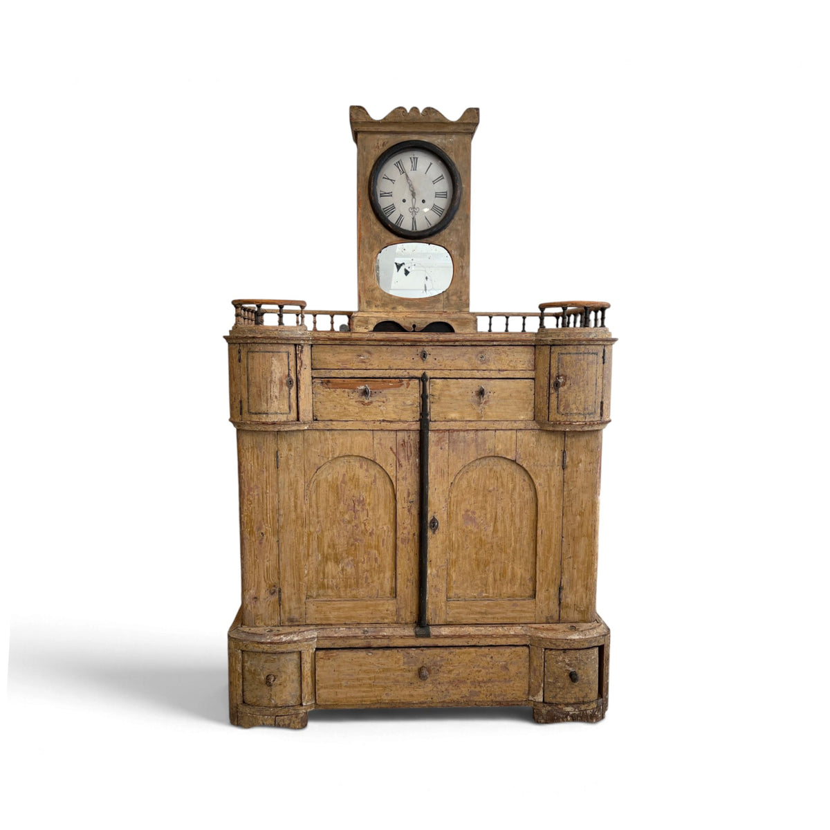 19th Century Swedish Clock Cupboard