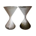 Mid-century Swiss Pair of Willy Guhl Diablo Large Planters