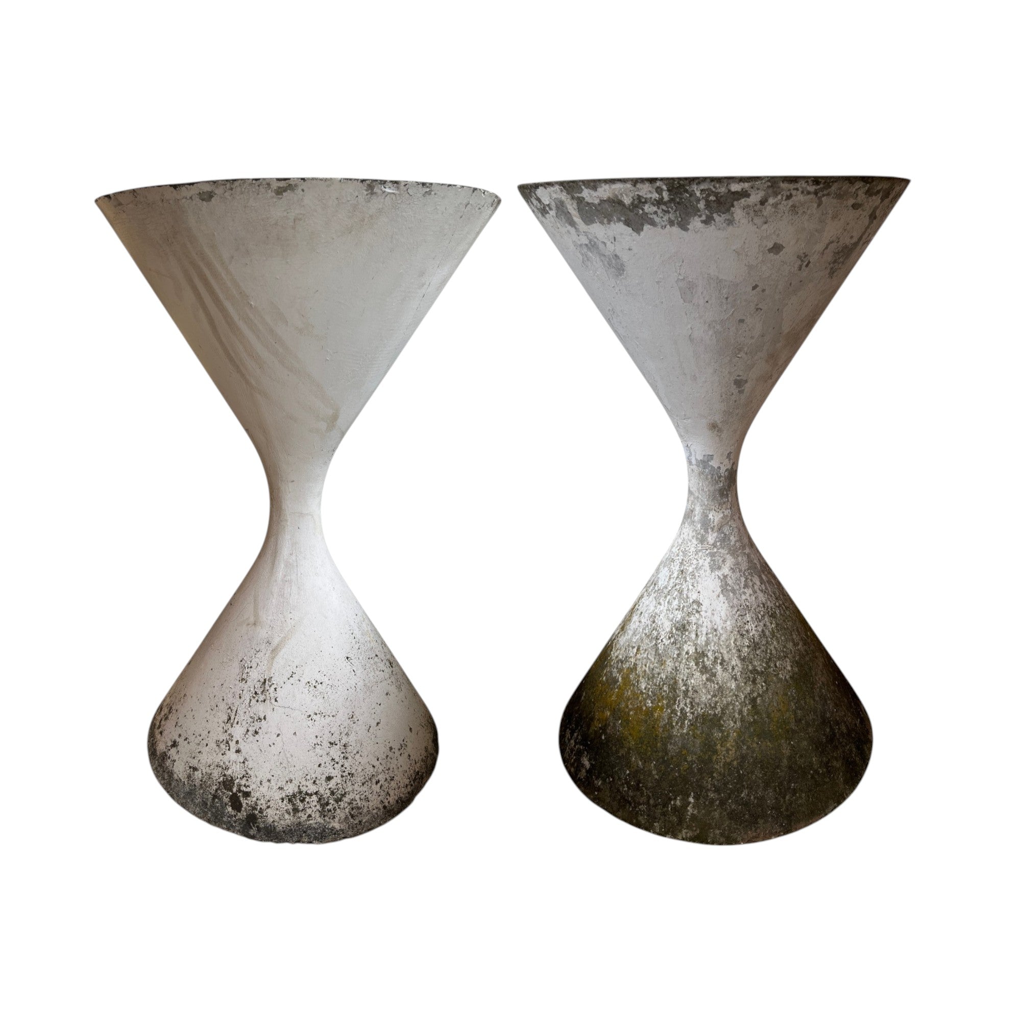 Mid-century Swiss Pair of Willy Guhl Diablo Large Planters