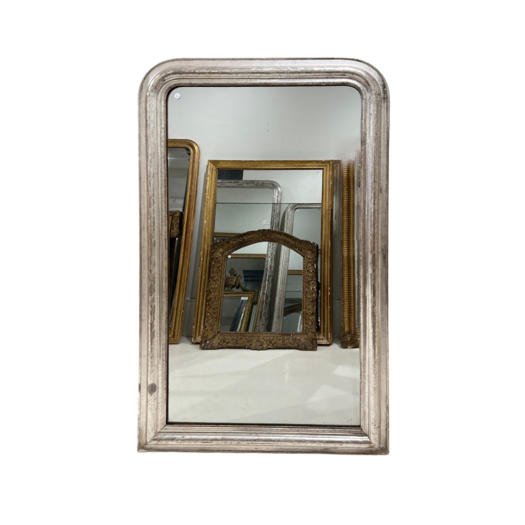 19th Century French Silver Louis Philippe Large Mirror