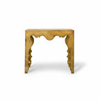 Maison Contemporary Rococo Console Table in Gold Leaf