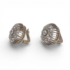 Mid 19th Century 14 Karat Yellow Gold Old Mine Cut Diamond Earrings