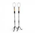 Pair of Spanish Black Iron Antique Floor Lamps