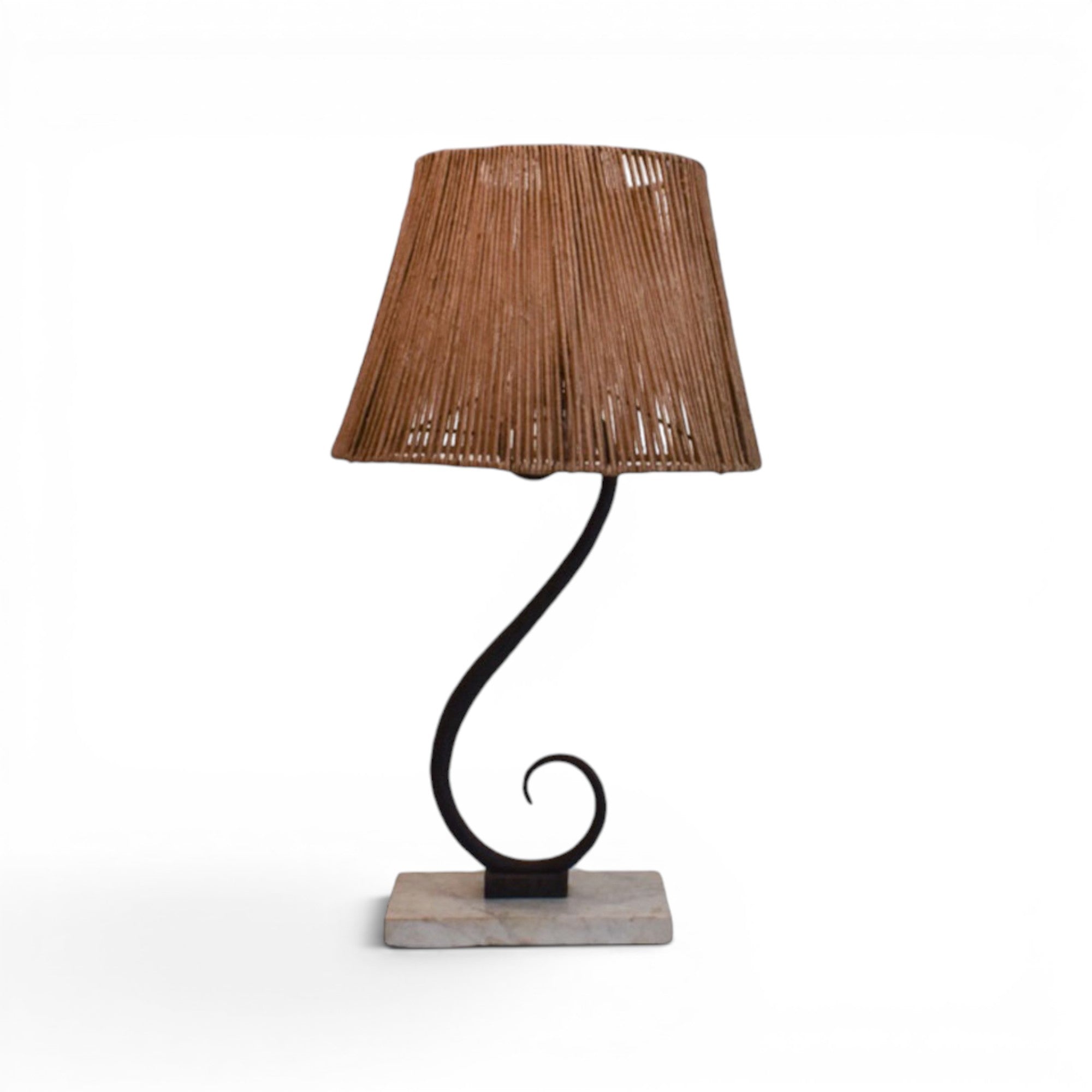 Mid-Century French Iron Lamp