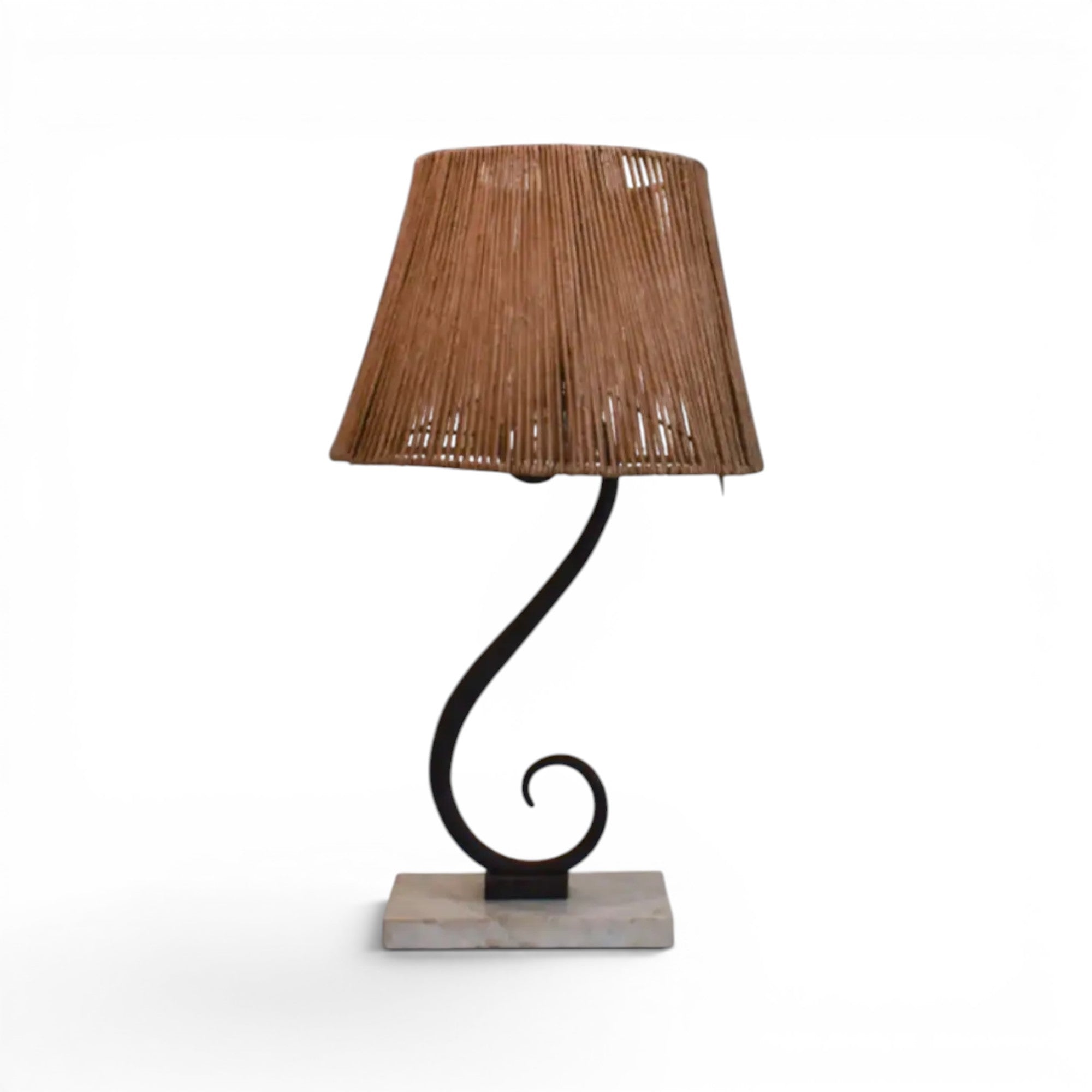 Mid-Century French Iron Lamp