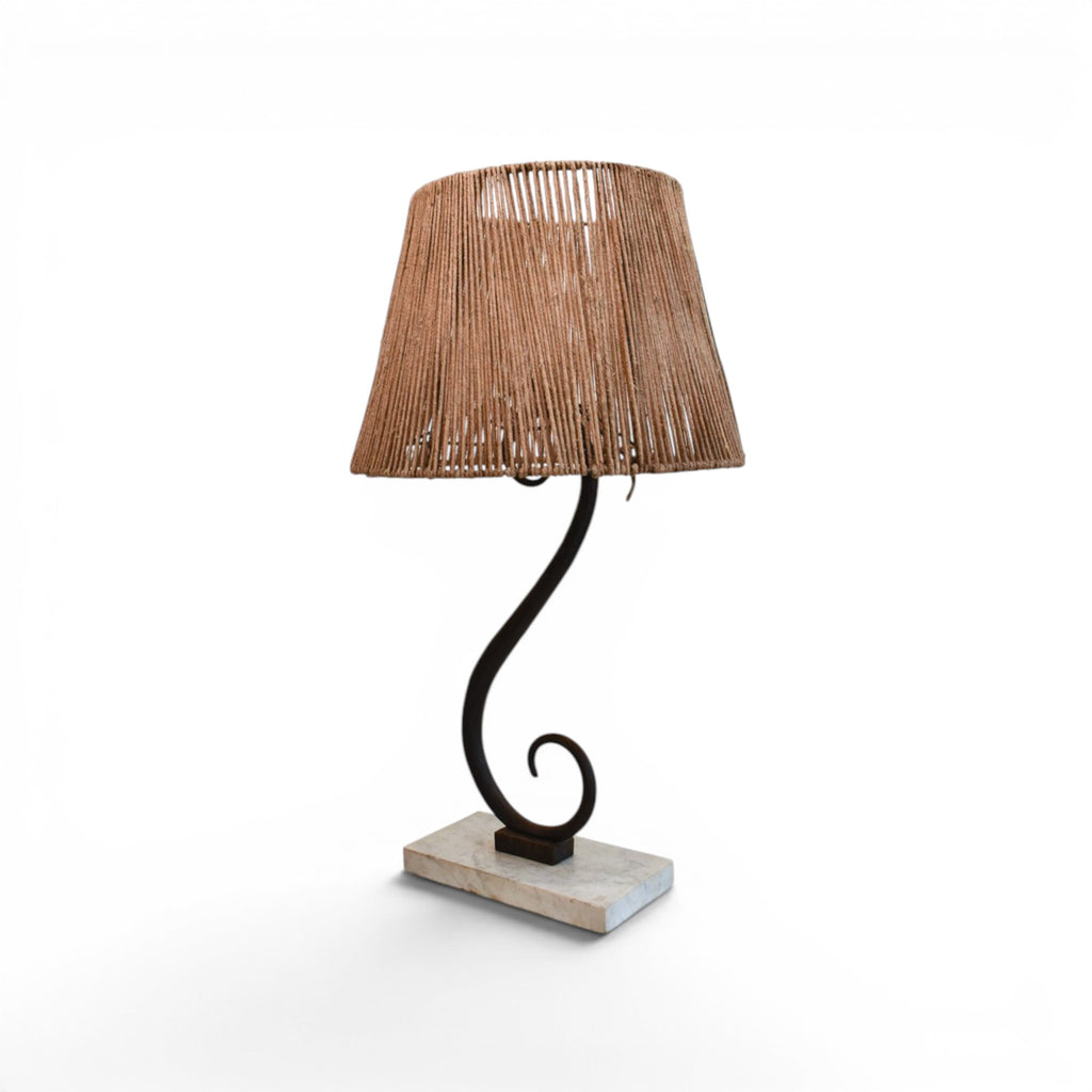 Mid-Century French Iron Lamp