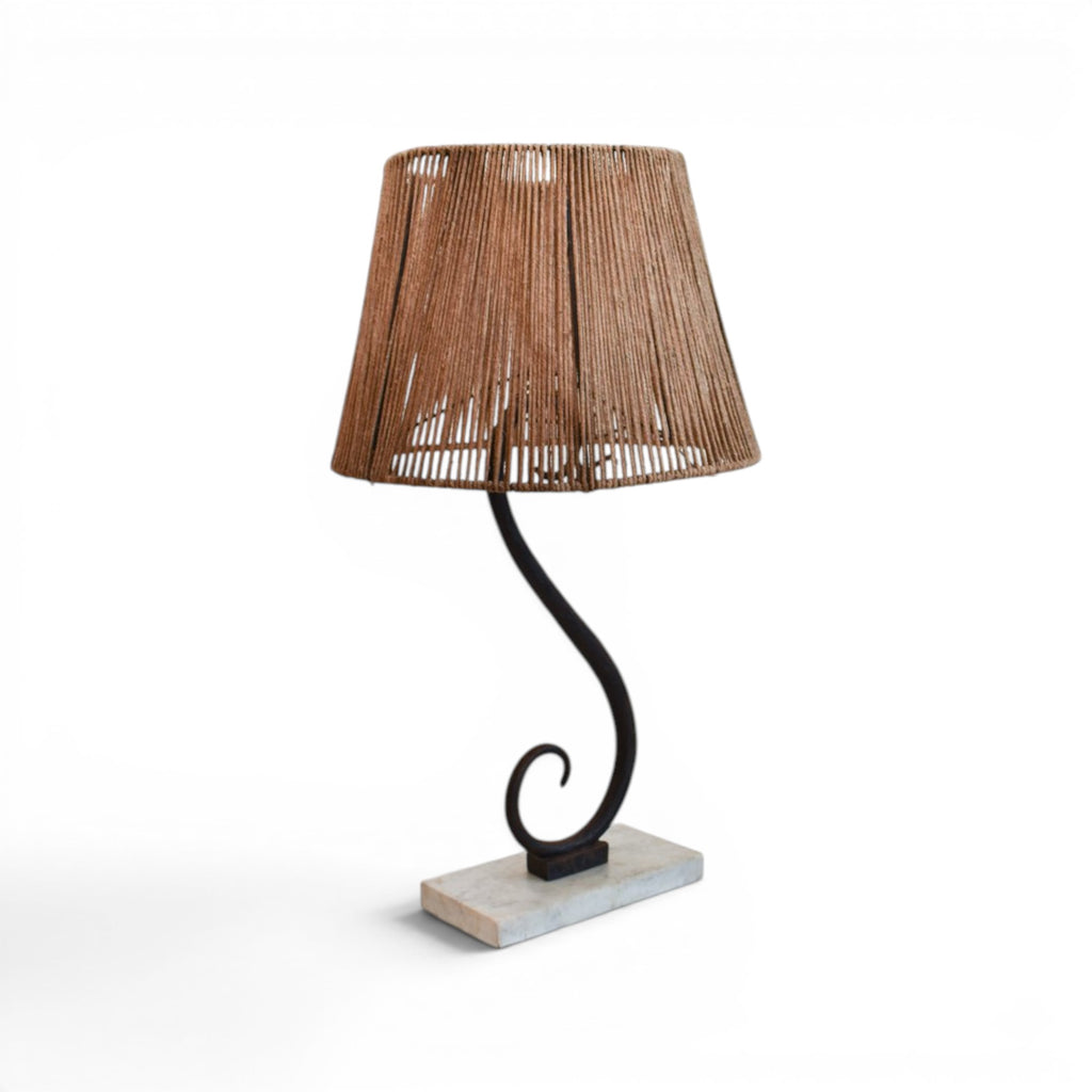 Mid-Century French Iron Lamp
