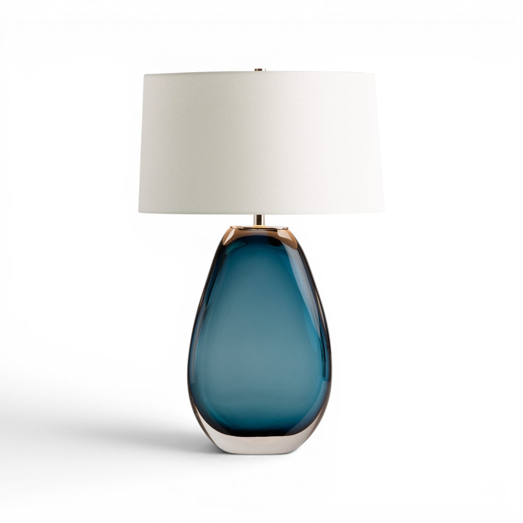 Blue Teardrop Table Lamp