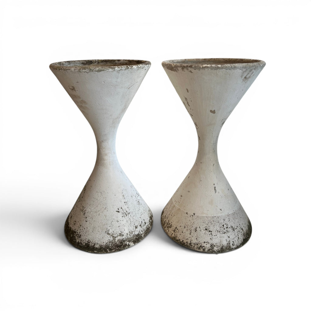 Mid-Century Swiss Pair of Willy Guhl Diablo Planters - Medium