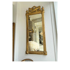 French Louis XVI Gilded Mirror with Neoclassical Carving