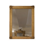 19th Century French Antique Louis Philippe Gilded Mirror with Ripple Detail
