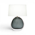 Smokey Oval Table Lamp