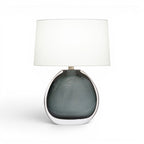 Smokey Oval Table Lamp