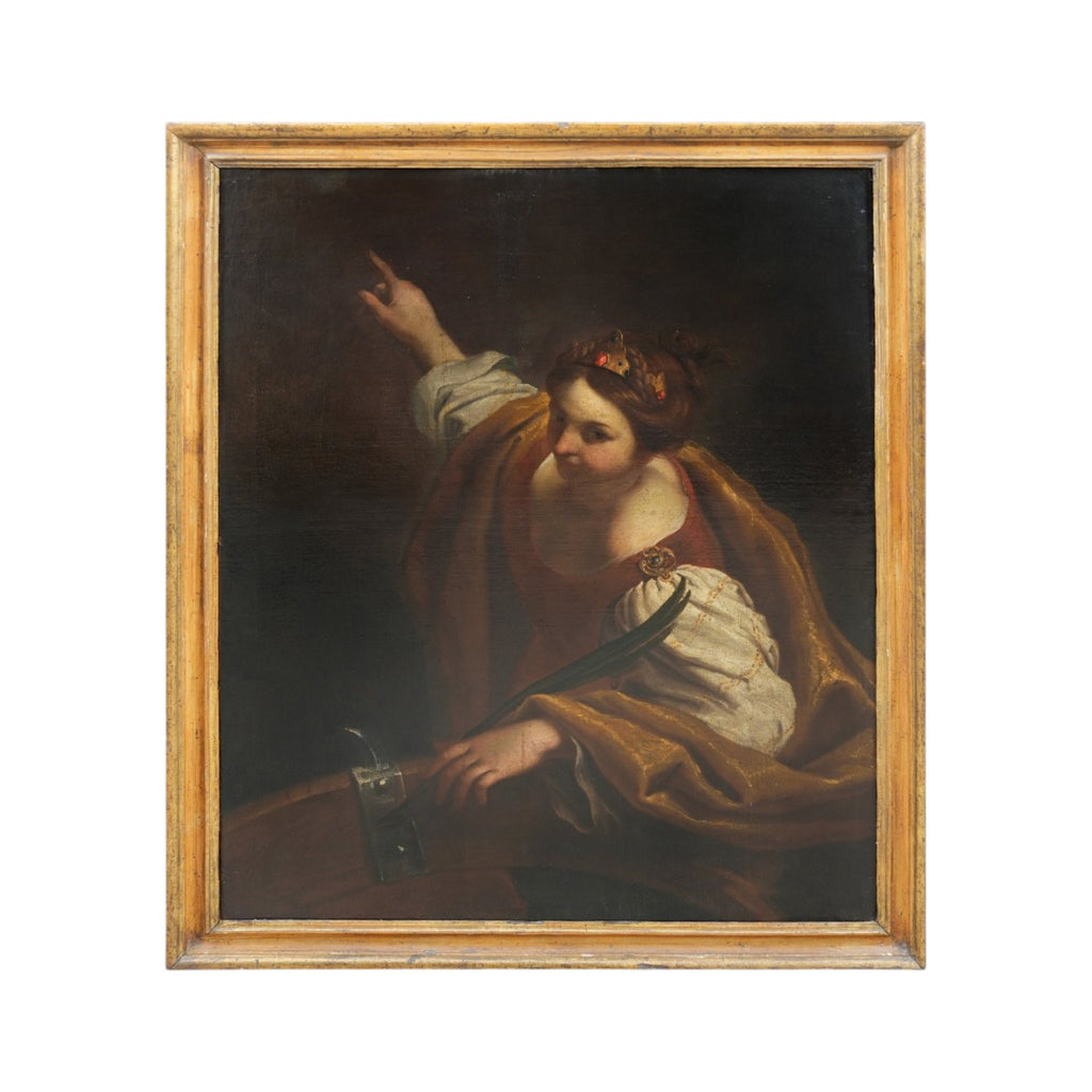 18th Century Italian Painting of Saint Catherine