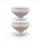 Pair of White Pillivuyt Porcelain Bowls - 3 Pair Available